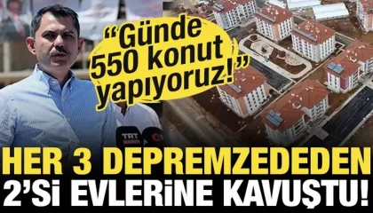 Deprem bölgesinde saatte 23, günde 550 konut inşa ediliyor