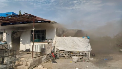 Dörtyolda müstakil ev yandı