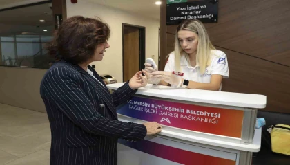 ‘Dünya Diyabet Gününde belediye personellerine şeker ölçümü