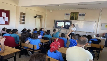 Gazipaşada öğrencilere su tasarrufu ve gıda güvenliği eğitimi