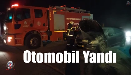 Hassada otomobil yangını