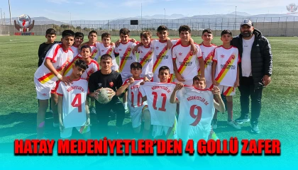 HATAY MEDENİYETLER’DEN 4 GOLLÜ ZAFER