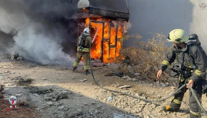 Hatay’da taksi durağı yangında küle döndü