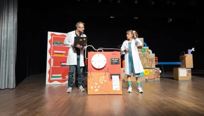 Isparta Belediyesi Şehir Tiyatroları çocuklarla buluştu