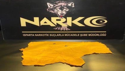 Ispartada 3 bin 351 adet kâğıda emdirilmiş uyuşturucu ele geçirildi