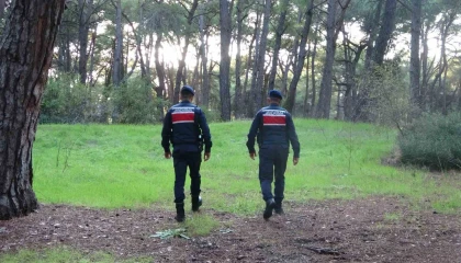 Jandarmadan ormanlık alanlarda kangal ve ateş nöbeti