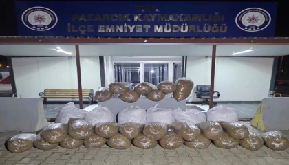 Kahramanmaraşta 449 kilogram kaçak tütün ele geçirildi