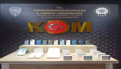 Kahramanmaraşta kaçak cep telefonu operasyonu