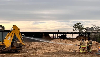 Kahramanmaraşta samanlık yangını
