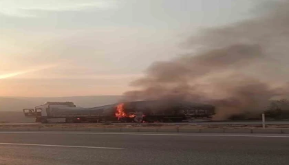 Mersinde tırda çıkan yangın korkuttu