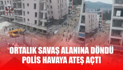 Ortalığın savaş alanına döndüğü kavga polisin havaya ateş açmasıyla son buldu