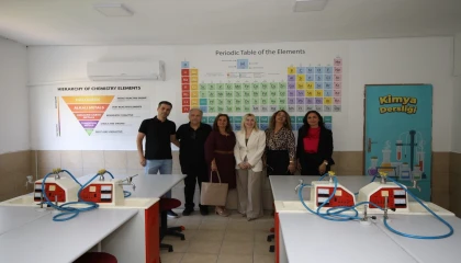 Rektör Özkan, mezunu olduğu okulun yenilenmesine destek verdi