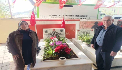 Şehit Bünyamin Çabuk kabri başında dualarla anıldı