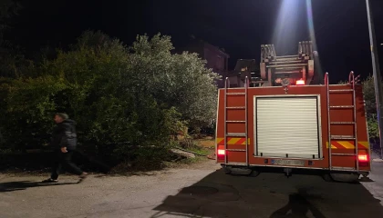 Serikte korkutan ev yangını