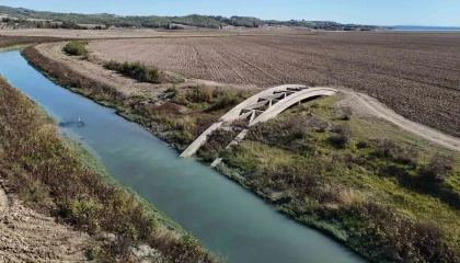 Seyhan Baraj Gölü kurudu, Alman Köprüsü ortaya çıktı