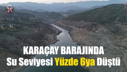 Hatayda kentin içme suyunu karşılayan barajın su seviyesi yüzde 6ya düştü