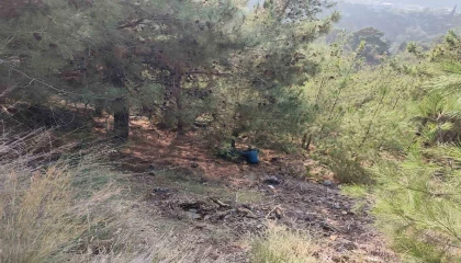 Uçurumdan yuvarlanan motosikletteki 2 kişi yaralandı