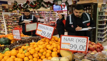 Adanada yeni yıl öncesi eş zamanlı fahiş fiyat denetimi