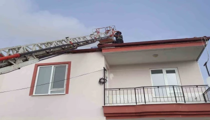 Bucakta bacada yangın paniği