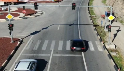 Burdurda polisten trafik denetimi