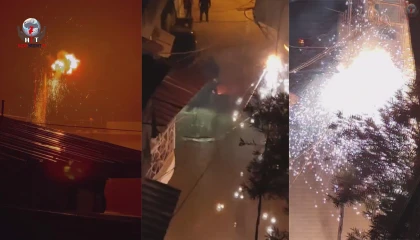 Elektrik kablolarında yaşanan patlama geceyi gündüze çevirdi