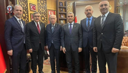 HATAY MİLLETVEKİLLERİNDEN BAHÇELİ’YE ZİYARET