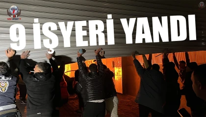 Hatayda 9 iş yeri yanarak kullanılmaz hale geldi