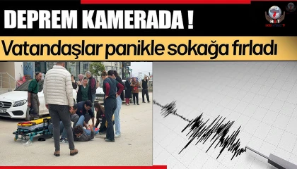 Hatay'da deprem korkusuyla yaşanan kaçış görüntülendi