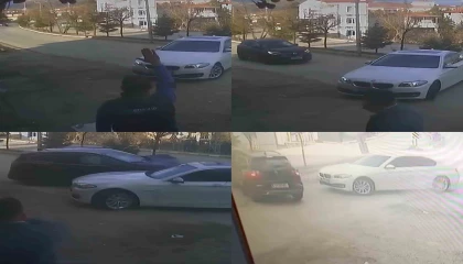 Hızla gelen araç, yola çıkan otomobile çarptı