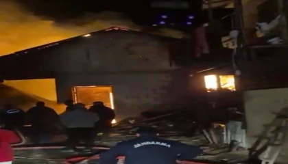 Kahramanmaraşta ahır ve garajda çıkan yangın söndürüldü