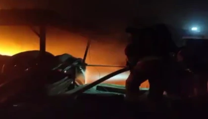 Kahramanmaraşta iş yeri yangını