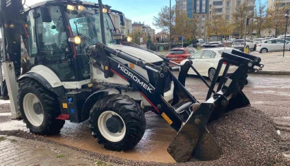 Kahramanmaraşta yağış sonrası saha çalışmaları