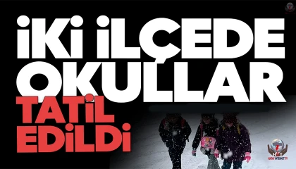 Kar yağışı Hatayı beyaza bürüdü, 2 ilçede okullar tatil edildi