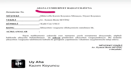 Kazım Koyuncunun mirasçısı Niyazi Koyuncu öğretmen hakkındaki telif şikayetini geri çekti