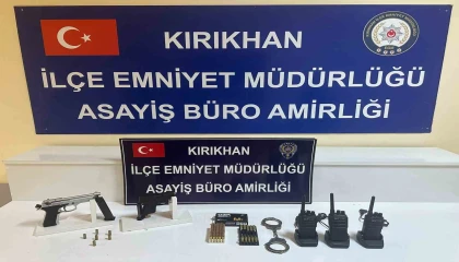 Kırıkhanda asayiş operasyonu; 2 gözaltı