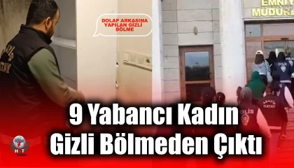 Masaj salonunda fuhşa sürüklenen 9 yabancı uyruklu kadın gizli bölmeden çıktı