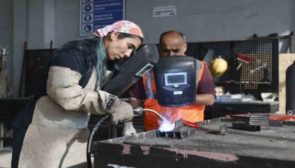MERCEKte çelik kaynak ustaları yetişiyor