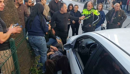 Otomobilin çarptığı yaşlı adam için seferber oldular