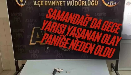 Polis silahla çevreye korku salan şahsı 100 kamerayı inceleyerek yakaladı
