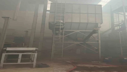 Reyhanlıda fabrika yangını