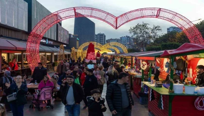 Sayaparkta yılbaşı coşkusu tüm hızıyla devam ediyor