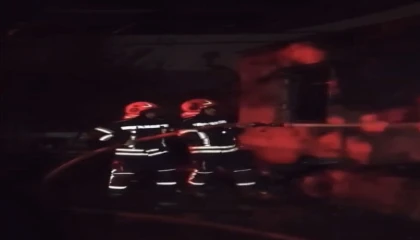 Tüplerin saklandığı ev alev aldı: Patlama anları kamerada