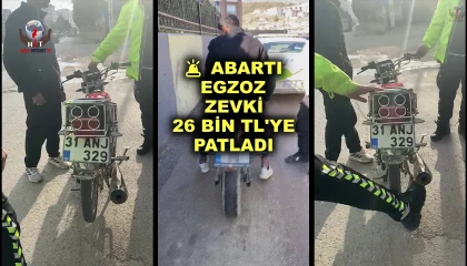 Abartı egzoz 12 bin TLye patladı