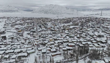 Adananın Tufanbeyli ilçesinde beyaz masal