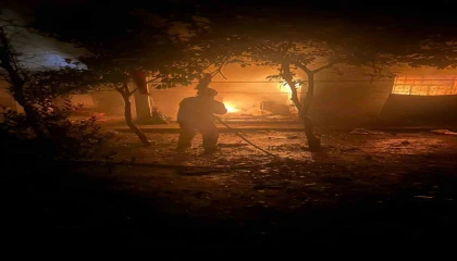 Alevlerin yükseldiği evde mahsur kalan kediyi itfaiye kurtardı