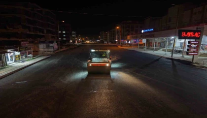 Antakya otobüs terminali mevkiinde caddeler asfaltlandı