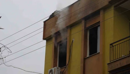 Antalyada dairede çıkan yangın korkuttu