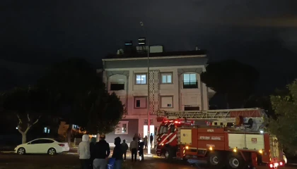 Bacadan etrafa saçılan kıvılcımlar yangın tedirginliğine neden oldu