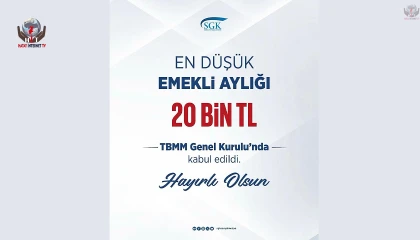 BAL: EN DÜŞÜK EMEKLİ AYLIĞI 20 BİN TL’YE YÜKSELTİLDİ