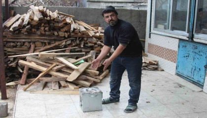 Benzinle ateş yakmak istedi, az daha kendi yanıyordu